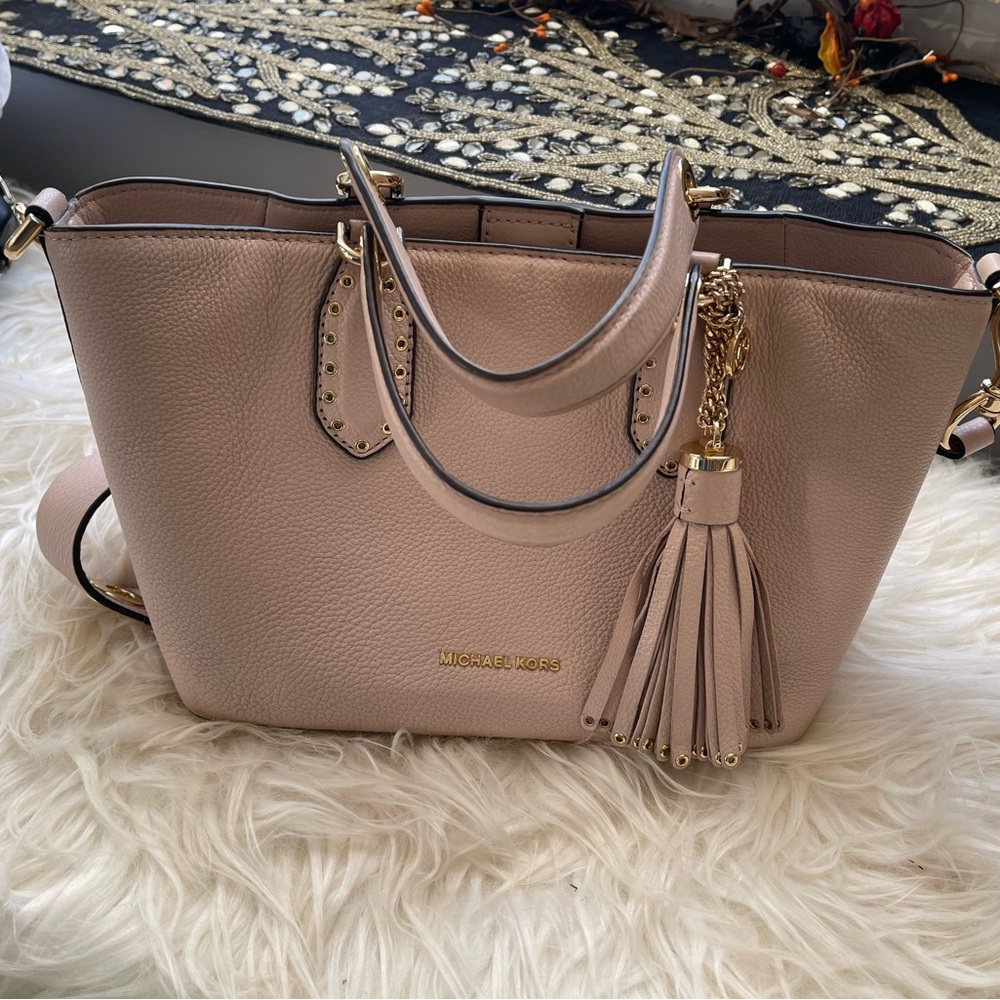 Michael kors Brooklyn small blush satchel